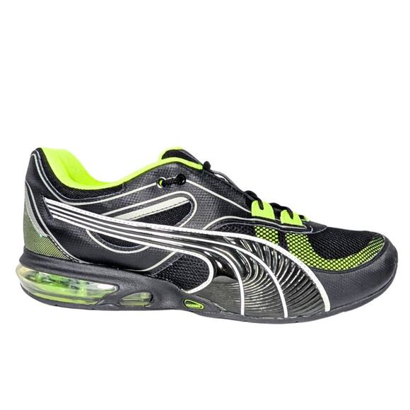 Puma Cell Sorai Men\'s 12 Black Neon Green Lace Up Running Gym Shoes main image 9